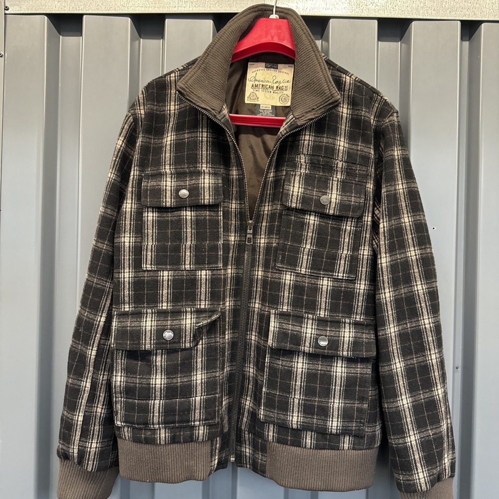American‎ Rag CIE Plaid Wool Jacket XL Men's